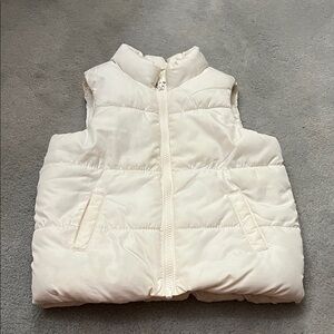 Old Navy Cream Puffer Vest